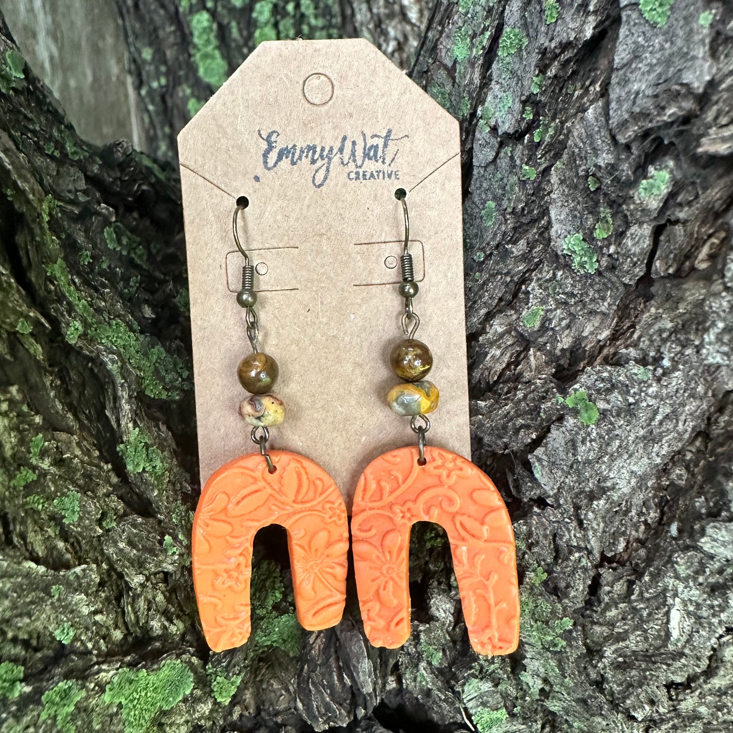 Embossed Orange Arches