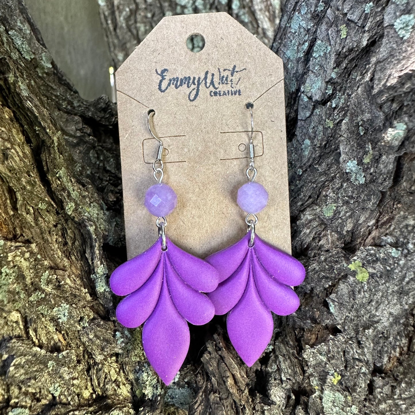 Large Purple Layered Petal Drop