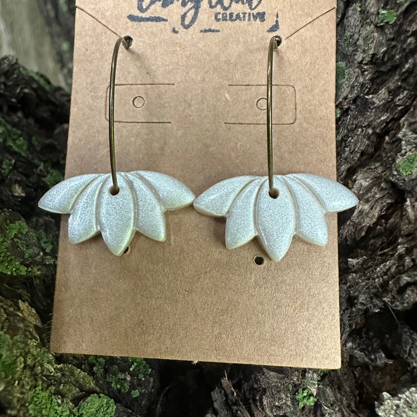 Pearl Lotus Hoops