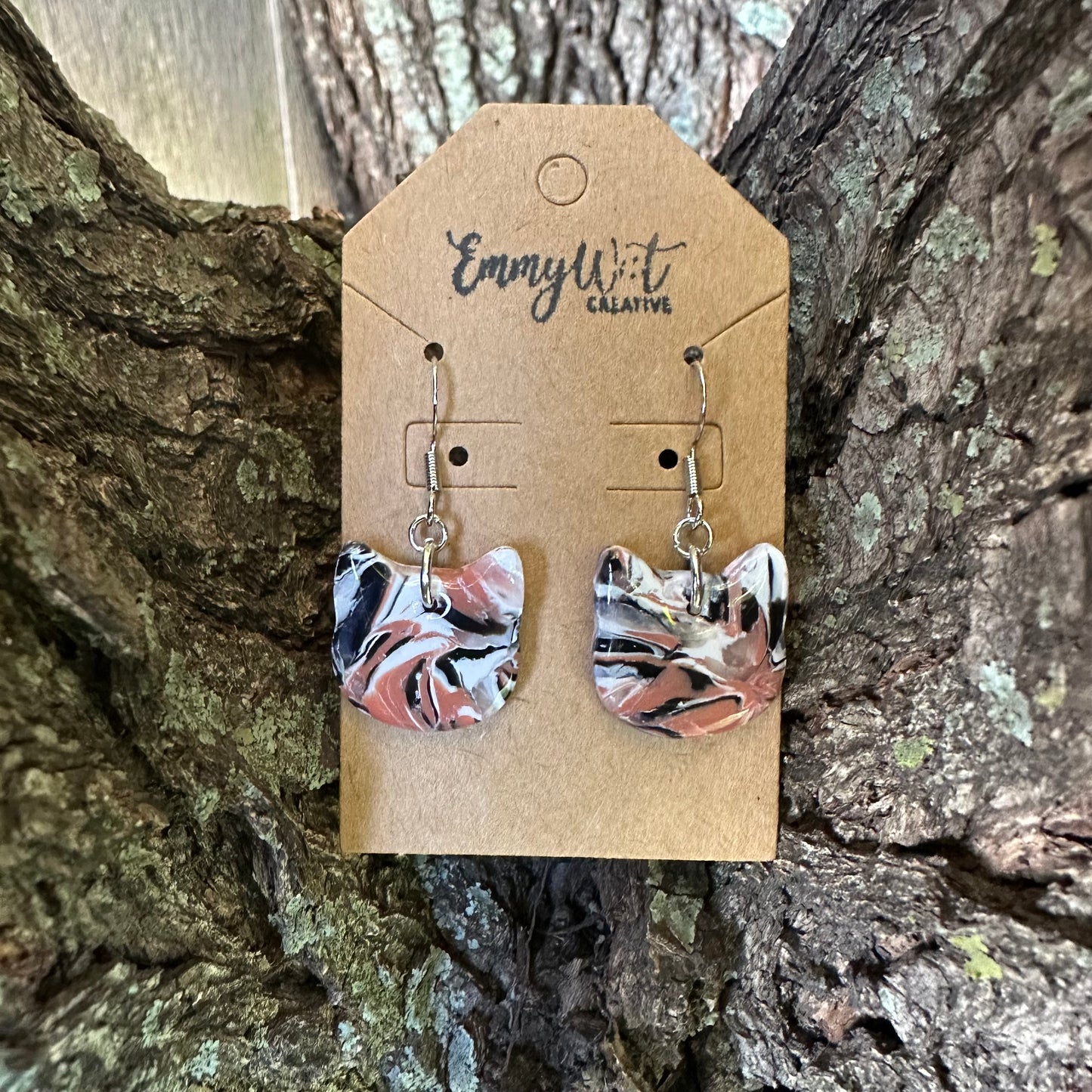 Calico Cat Earrings