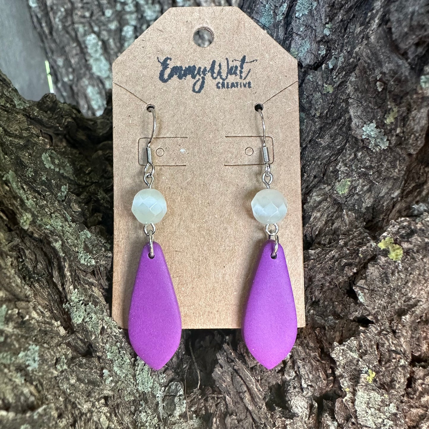Small Purple Teardrop