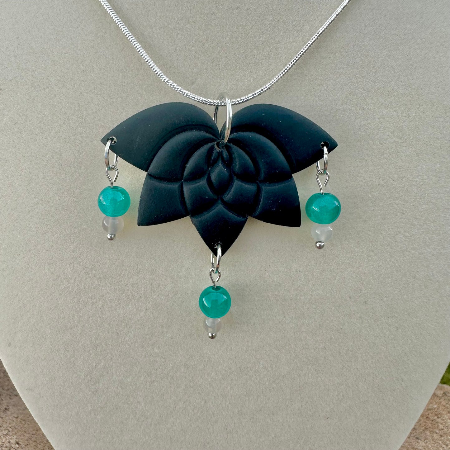 Black Lotus Necklace