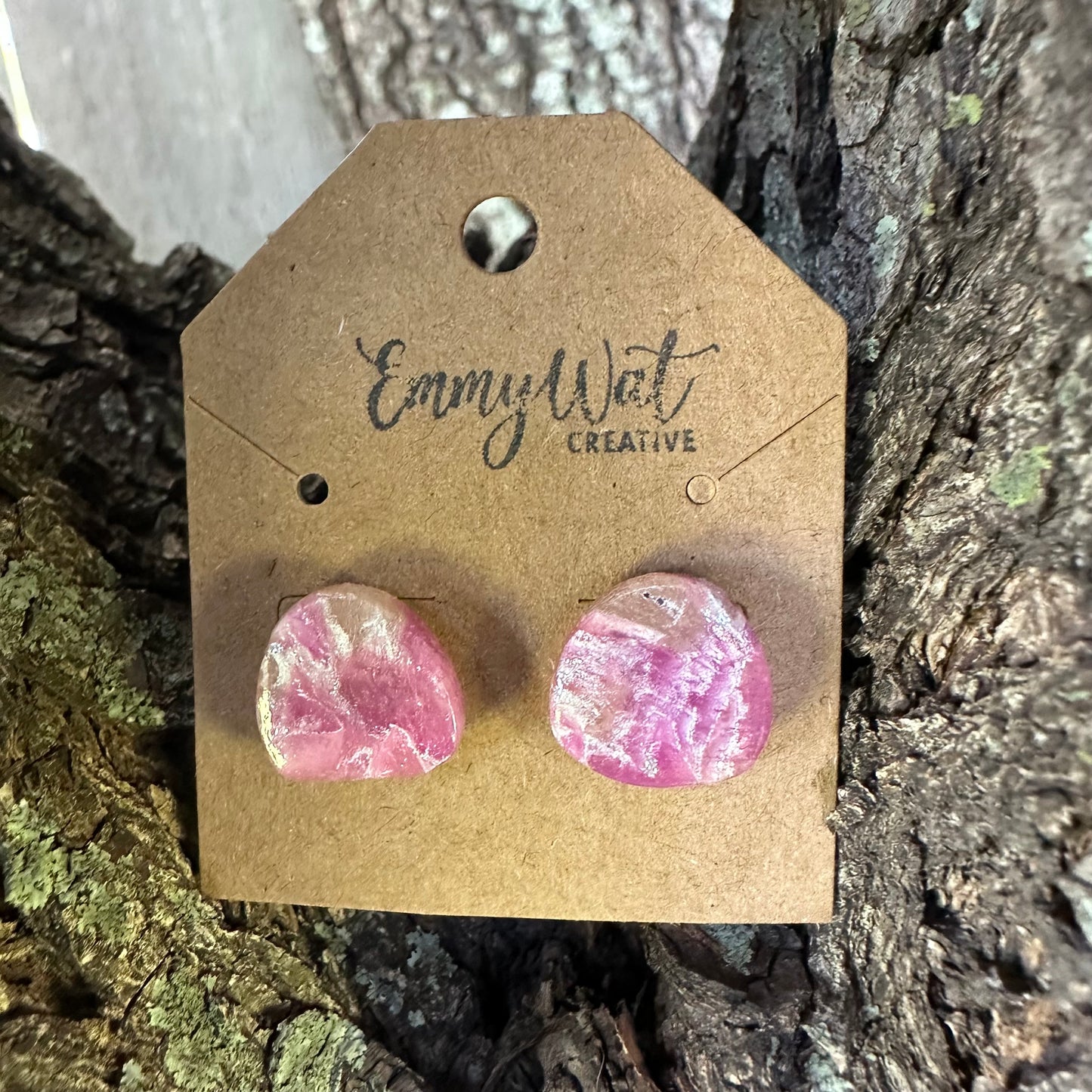 Amethyst Inspired Gumdrop Studs