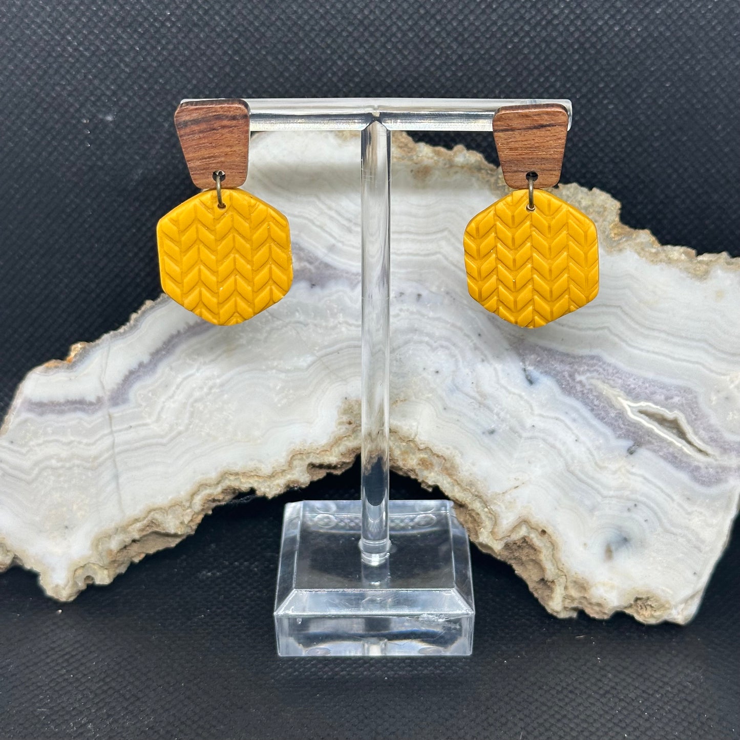 Mustard Hexagons