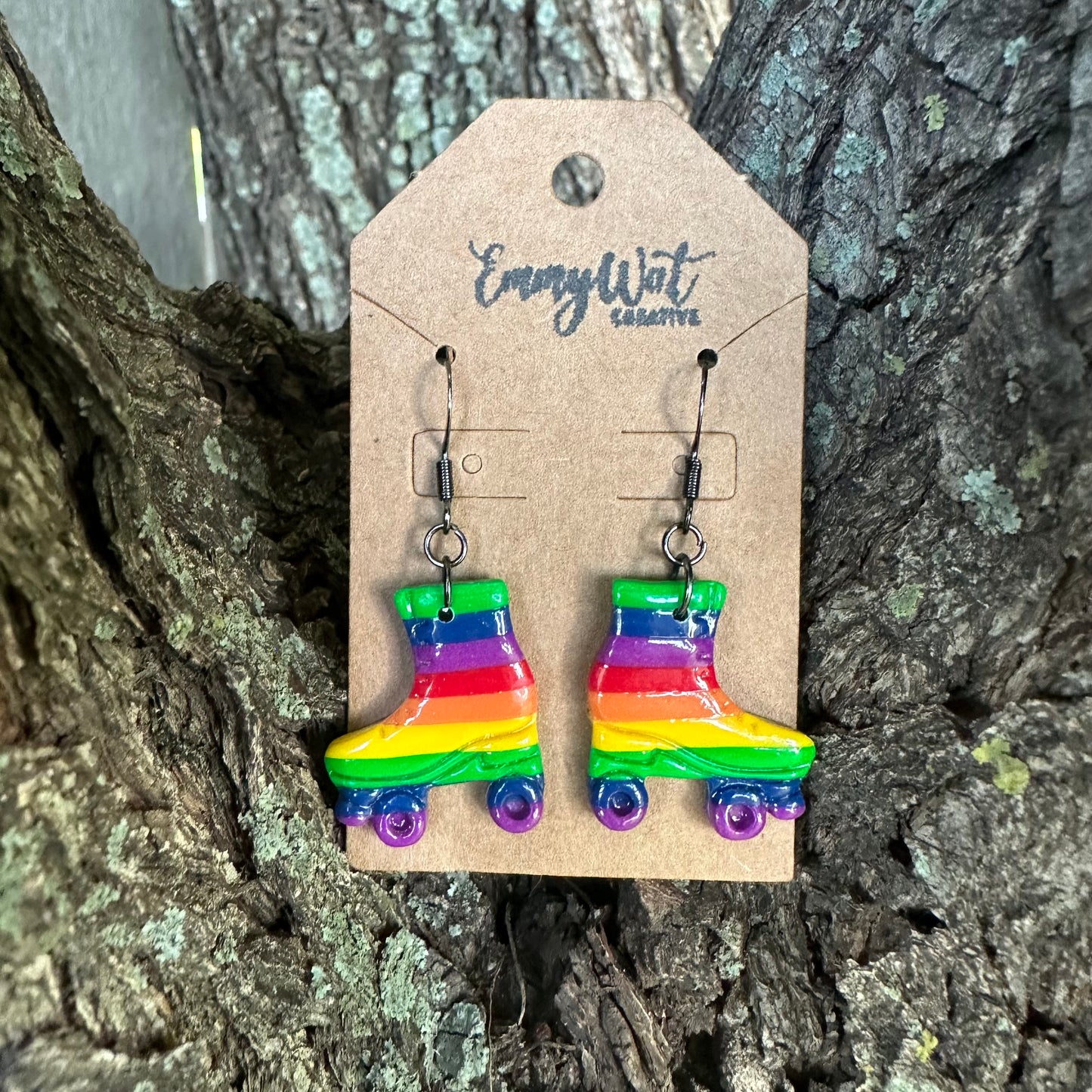Rainbow Roller Skates