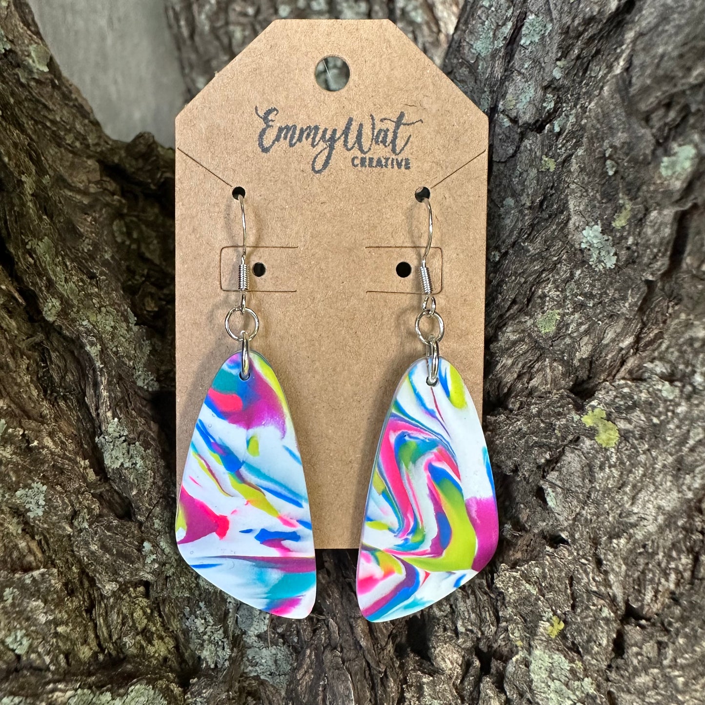 Neon Swirl Abstract Drops