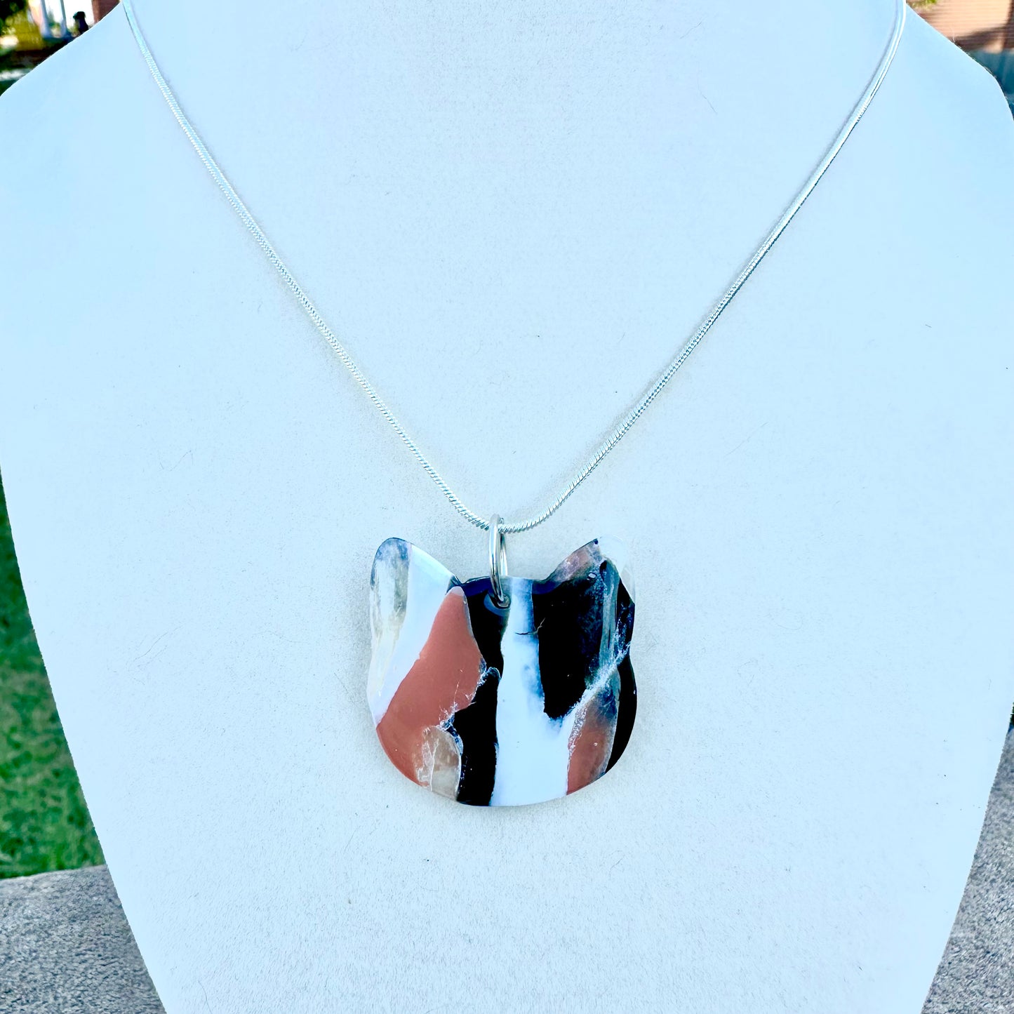 Calico Cat Necklace
