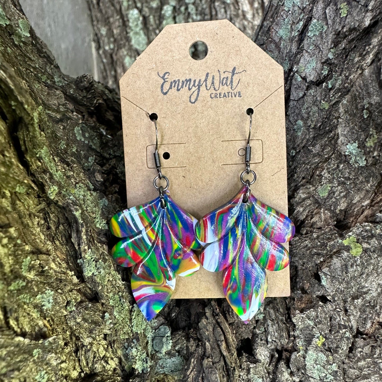 Large Marbled Layered Petal Drops