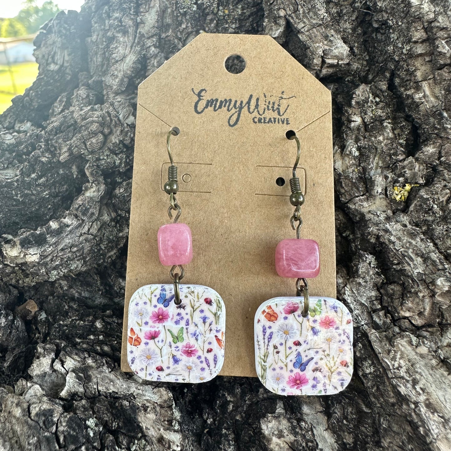 Wildflower Square Earrings