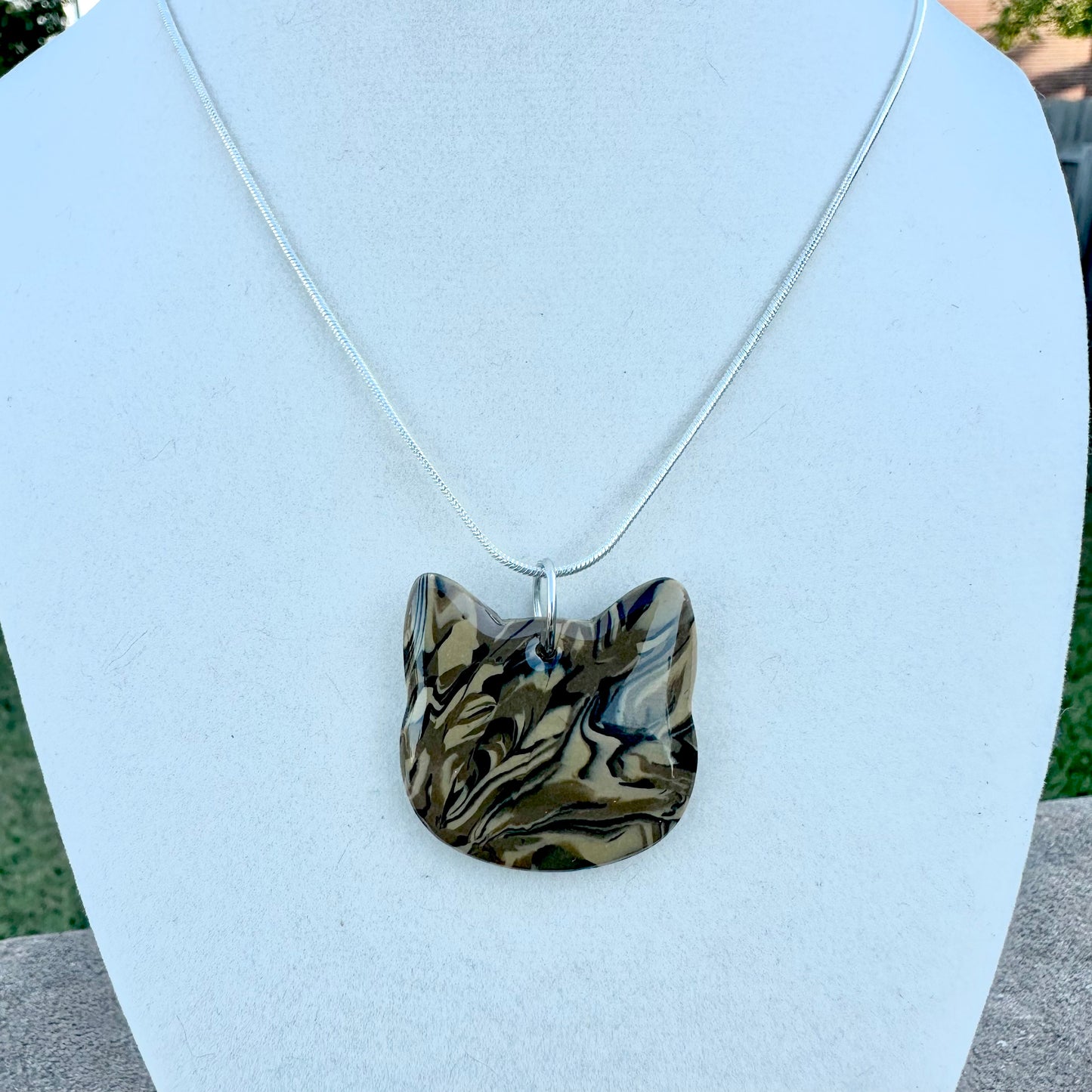 Dark Tabby Necklace