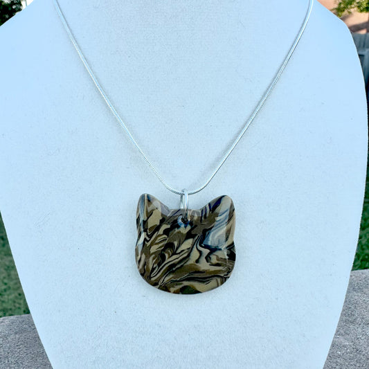 Dark Tabby Necklace