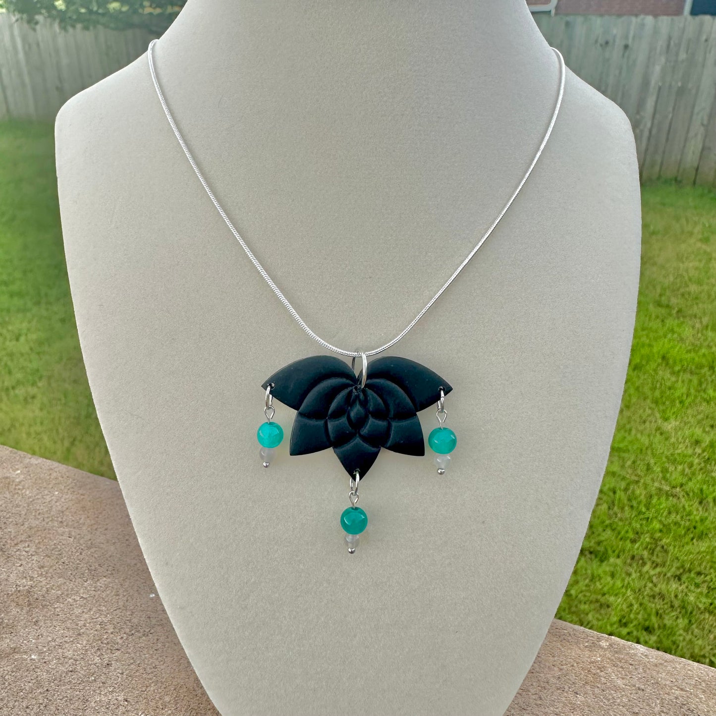 Black Lotus Necklace