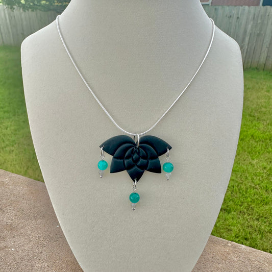 Black Lotus Necklace