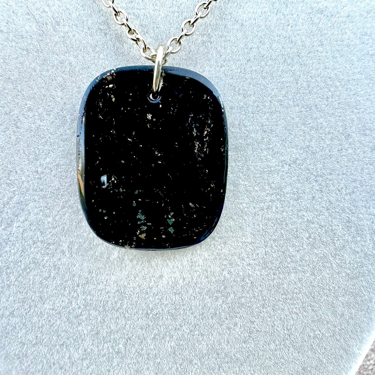 Black and Gold Fleck Necklace