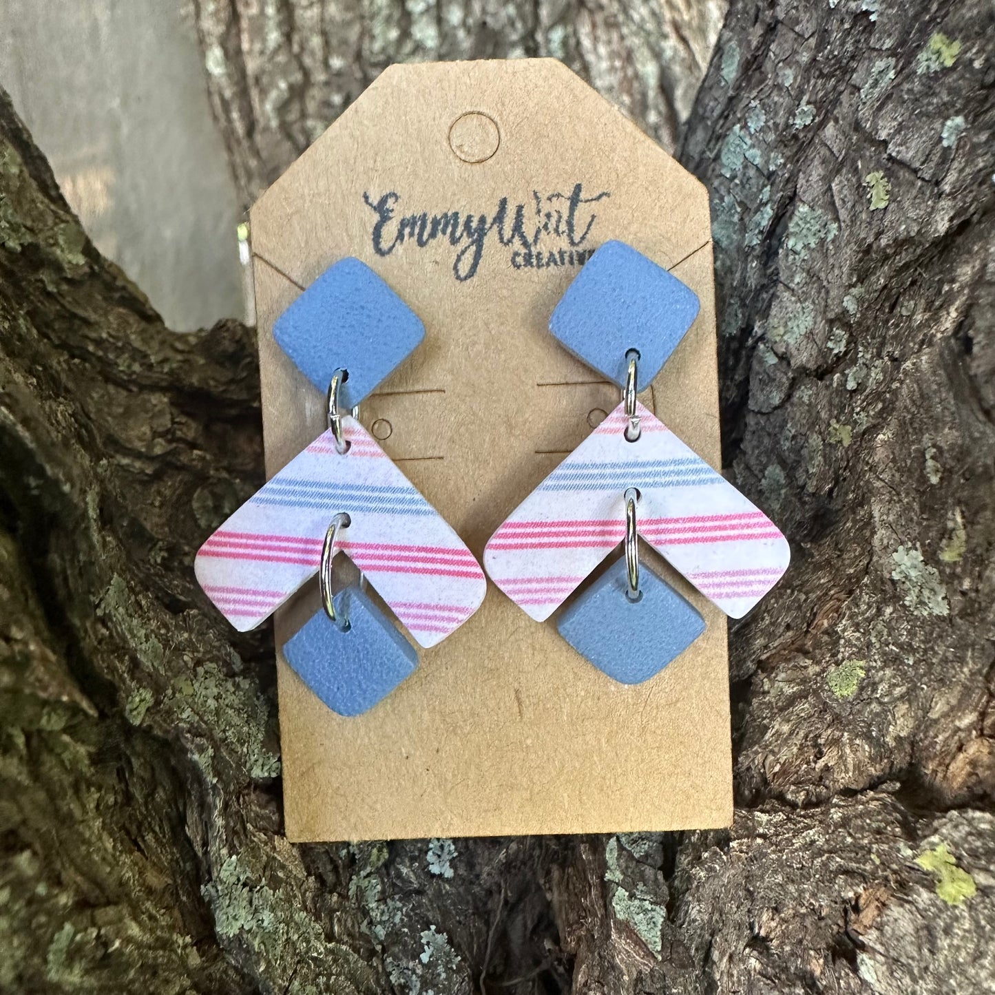 Periwinkle Striped Drops