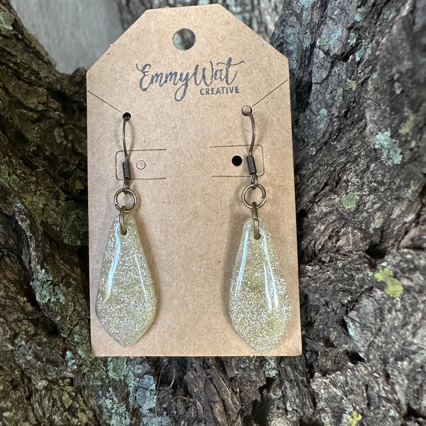 Champagne Glitter Teardrops
