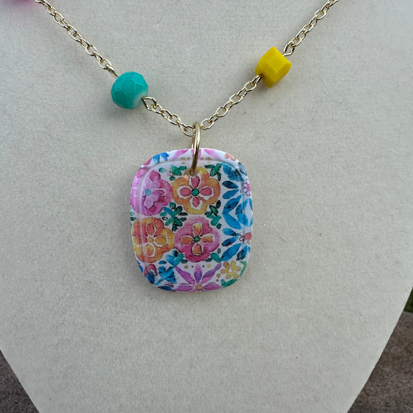 Mediterranean Tile Necklace