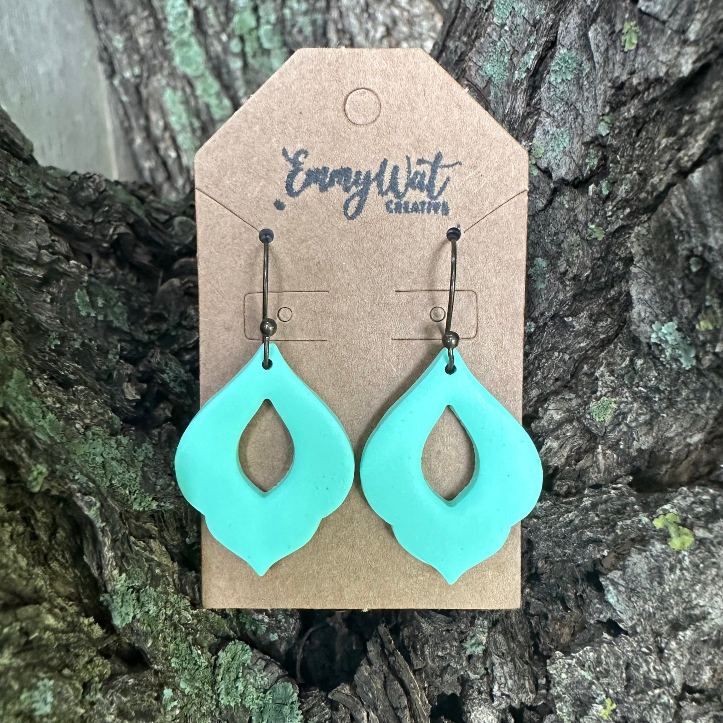 Mint Filigree Teardrop