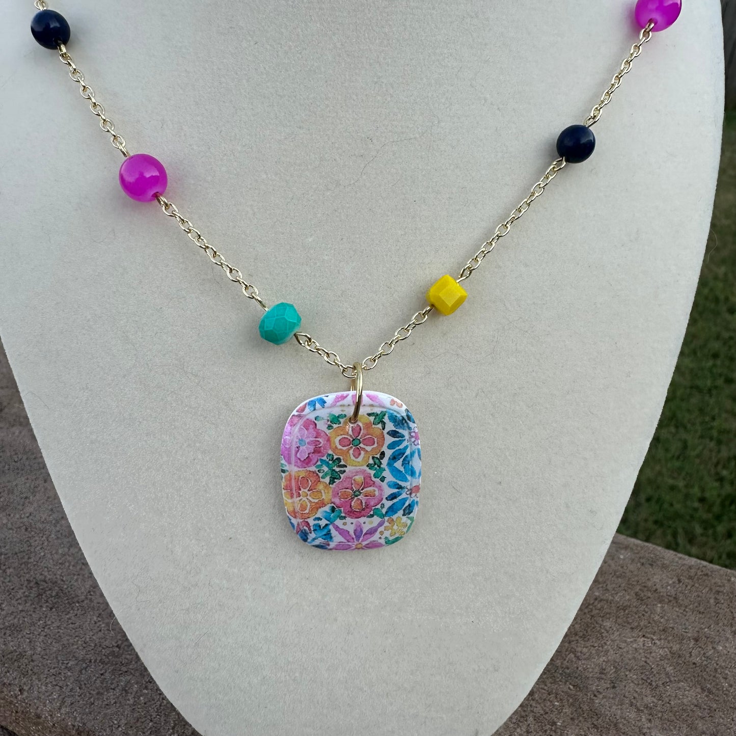 Mediterranean Tile Necklace