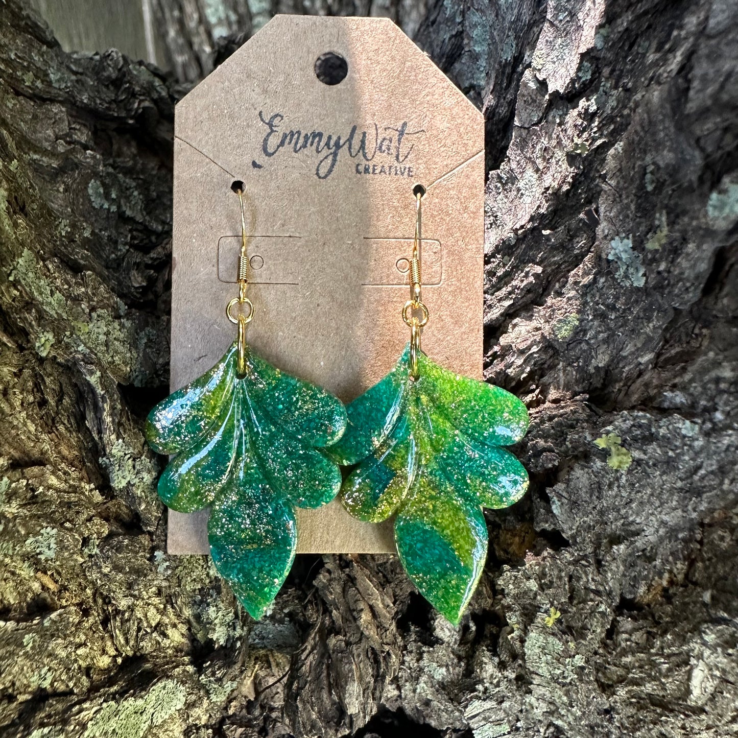 Forest Sparkle Large Layered Petal Drop