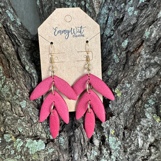 Burgundy Layered Statement Drops