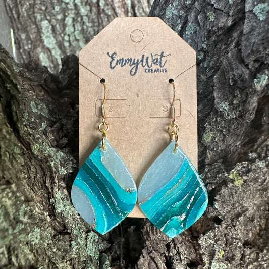 Teal Geode Drops