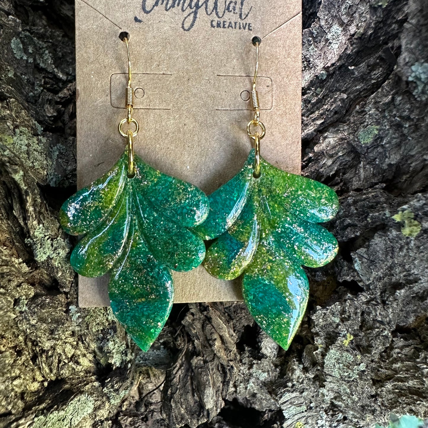 Forest Sparkle Large Layered Petal Drop