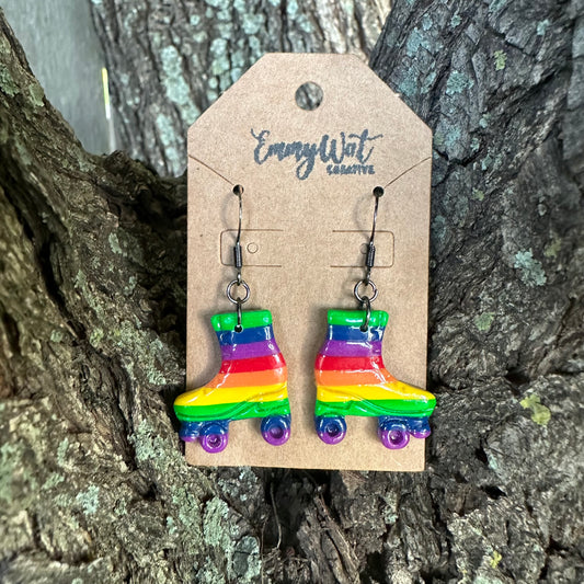 Rainbow Roller Skates