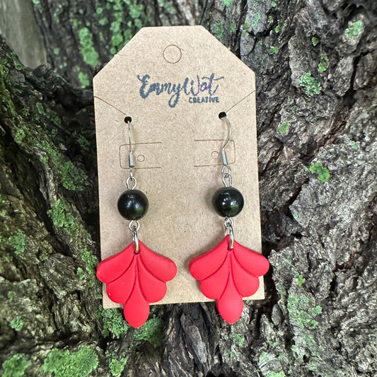 Red Layered Petal Drop