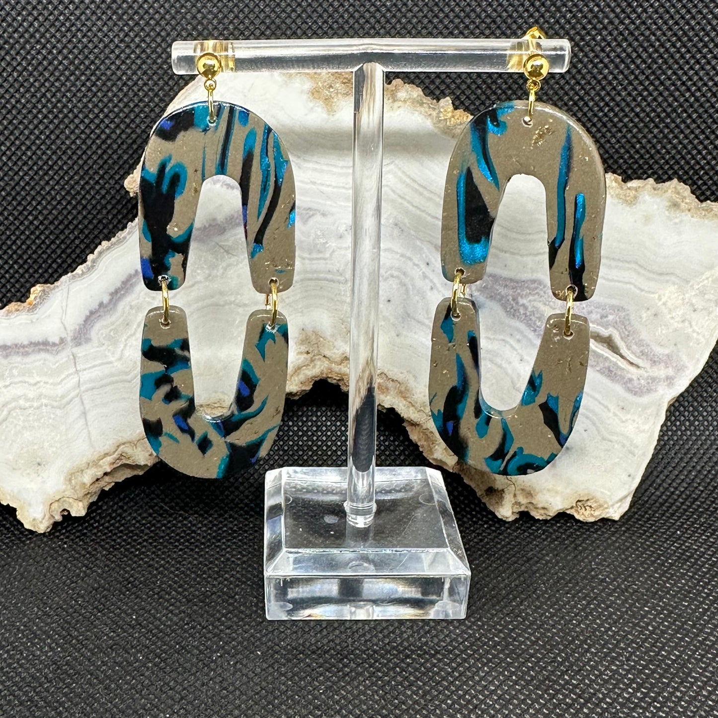 Abstract Dangle Earrings