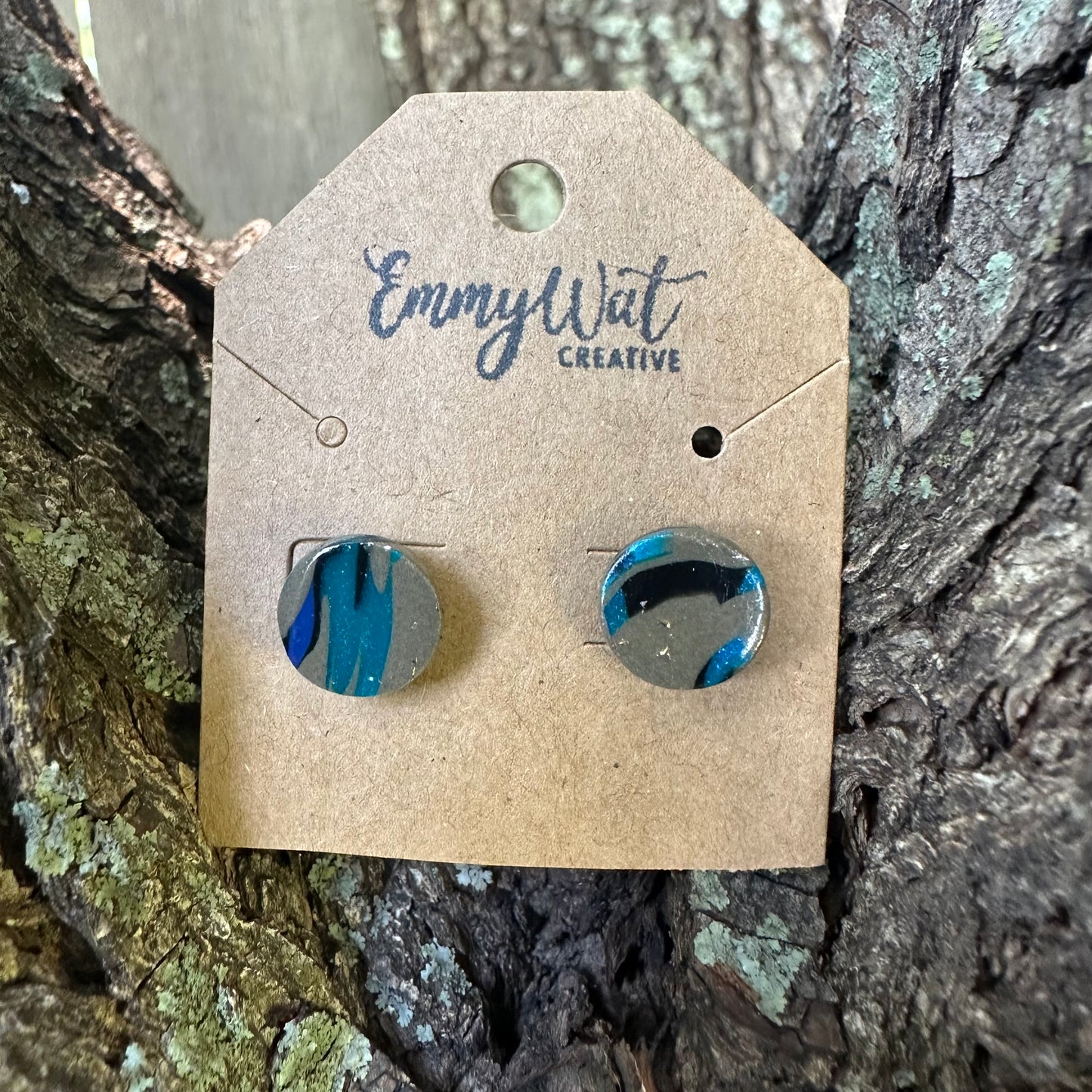 Circle Bold Abstract Studs