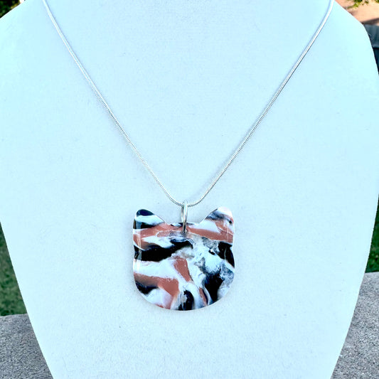 Calico Cat Necklace