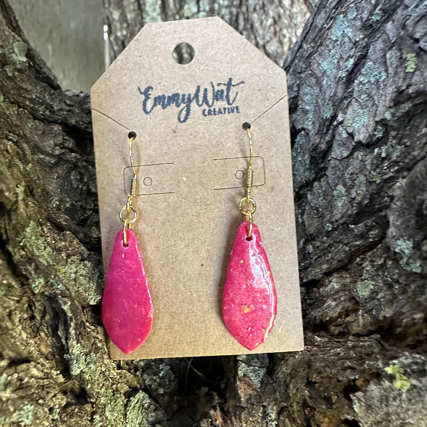 Fire Opal Inspired Teardrops