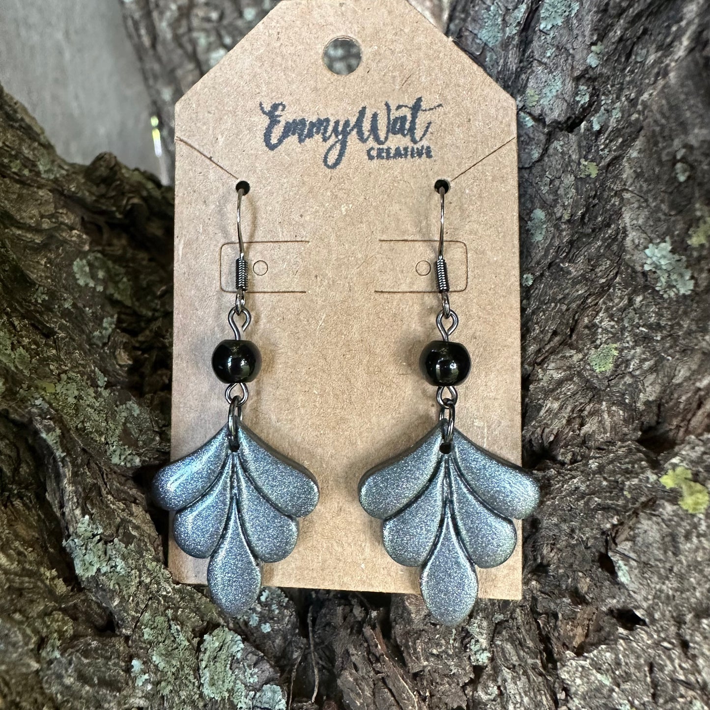Graphite Small Layered Petal Drop