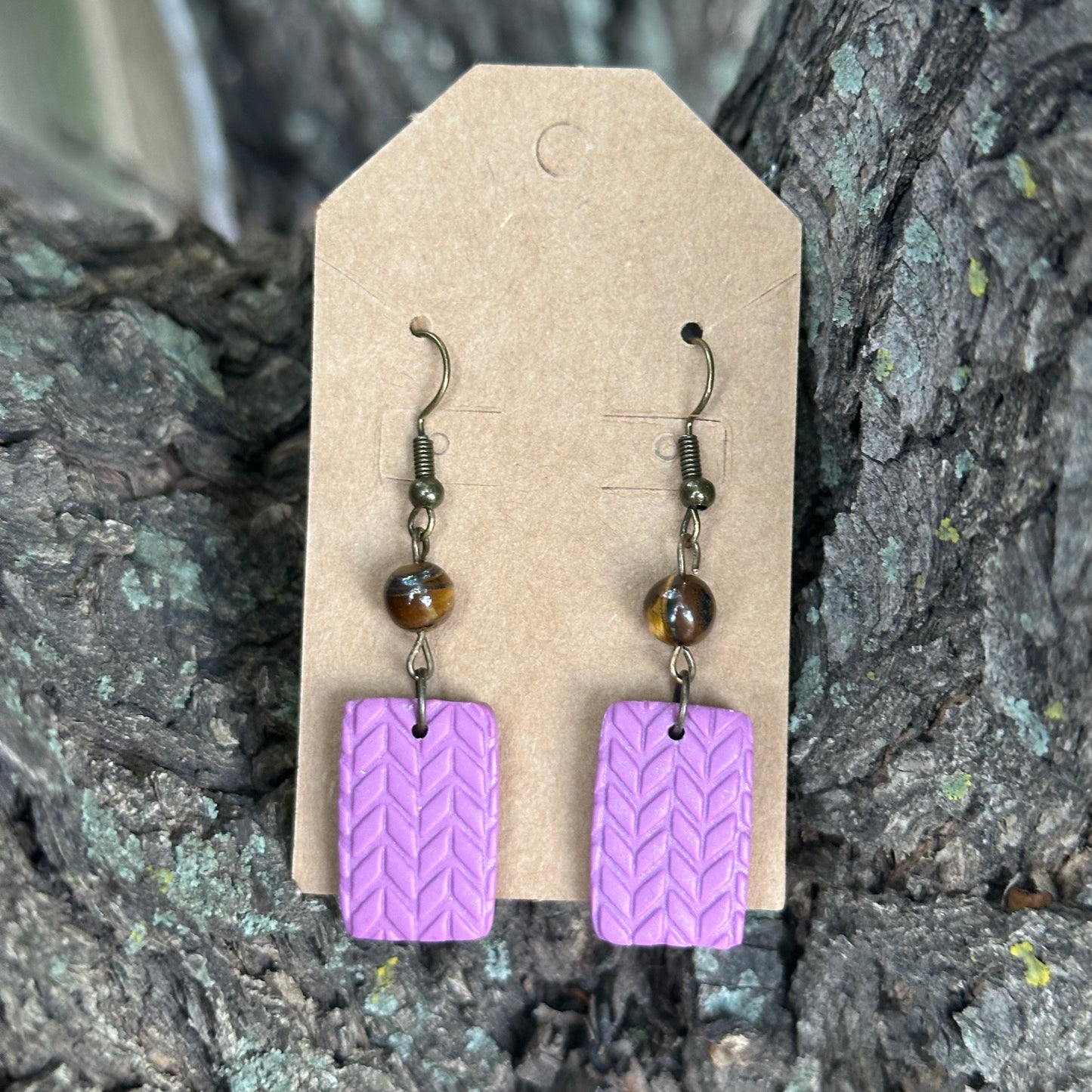 Purple Herringbone