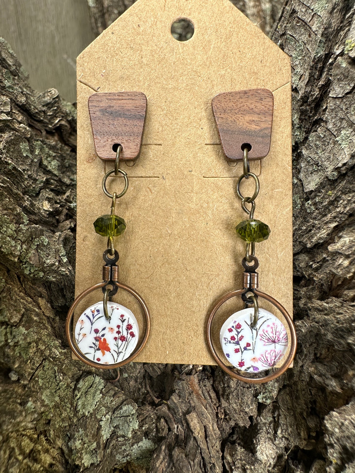 Olive Wildflower dangles
