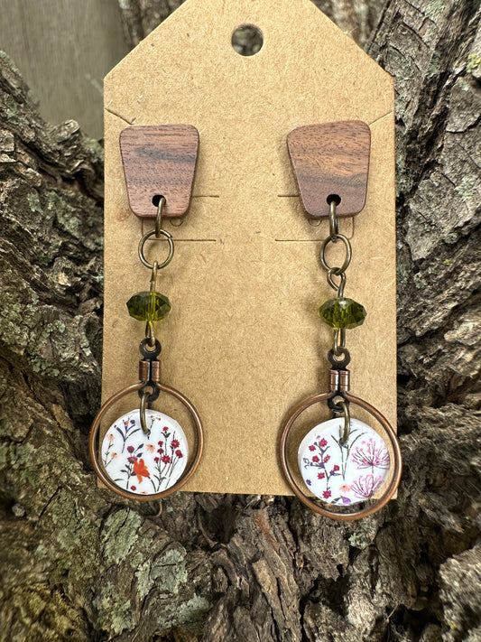 Olive Wildflower dangles